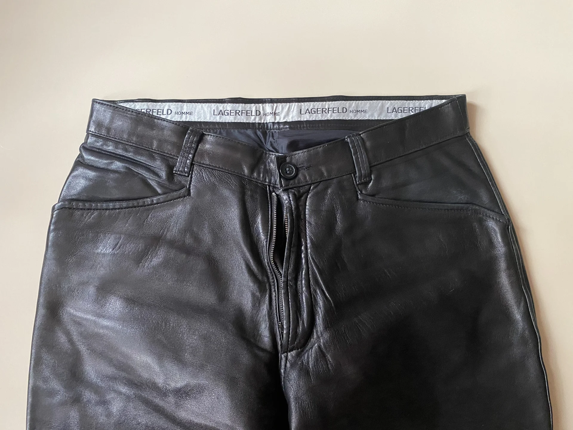 Кожаные брюки Lagerfeld Homme 50 р оригинал - миниатюра 8