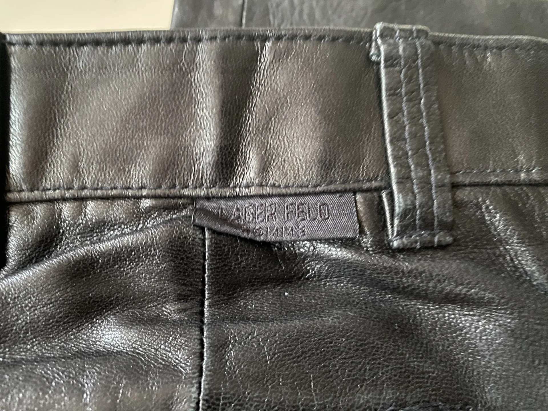 Кожаные брюки Lagerfeld Homme 50 р оригинал - миниатюра 10