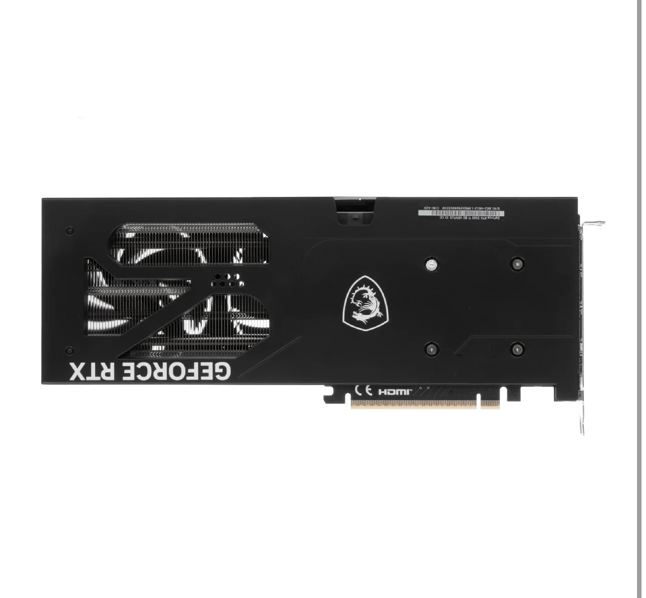 Видеокарта MSI RTX 5060 Ti VENTUS 3X OC - миниатюра 3