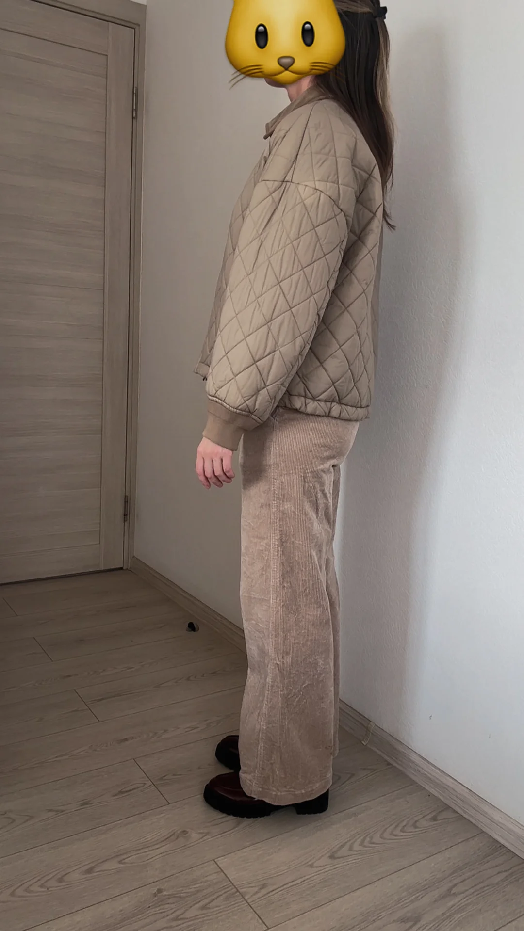 Куртка Uniqlo, стеганая, бежевая - миниатюра 2