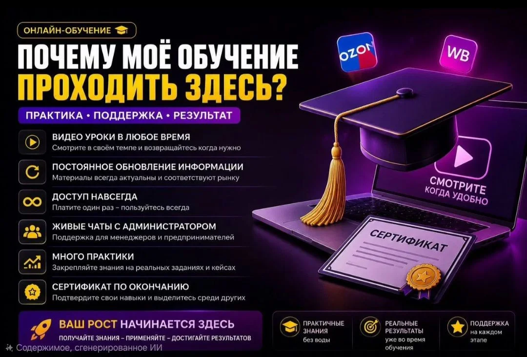 Обучение WB/Ozon+ создание продающих карточек - миниатюра 3