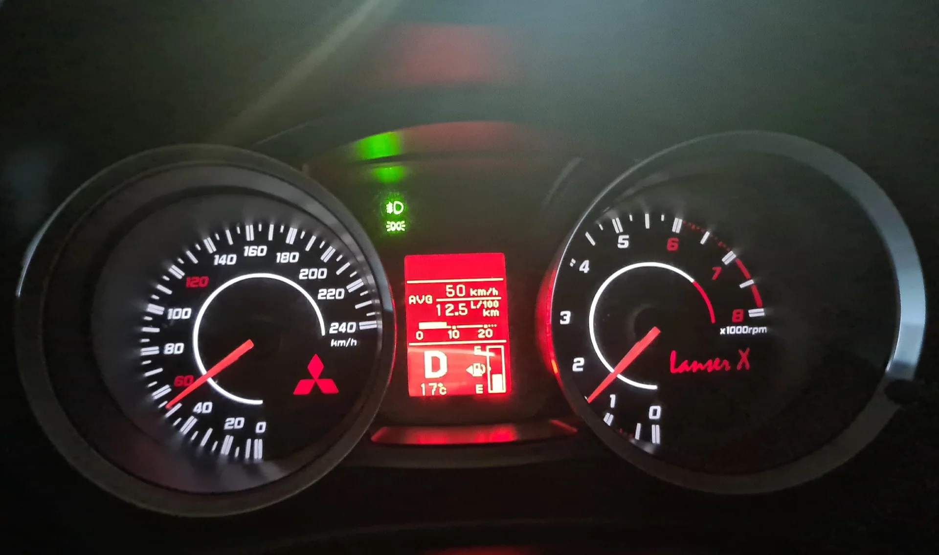 Шкалы приборной панели Mitsubishi Lancer X - миниатюра 3