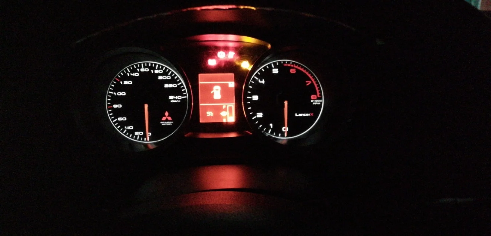 Шкалы приборной панели Mitsubishi Lancer X - миниатюра 6