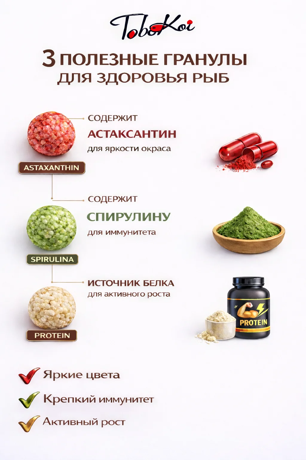 Корм для карпа кои и прудовых рыб - миниатюра 3
