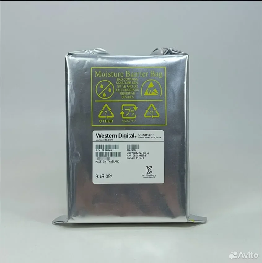Western Digital Ultrastar 4TB / 7200rpm, 256Mb / HUS726T4TALE6L4 - миниатюра 2