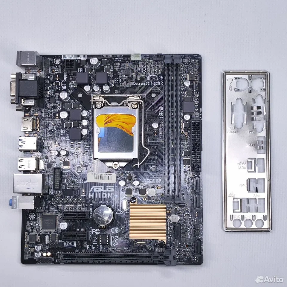 Asus H110M-R / microATX, LGA1151 (б/у) - миниатюра 2
