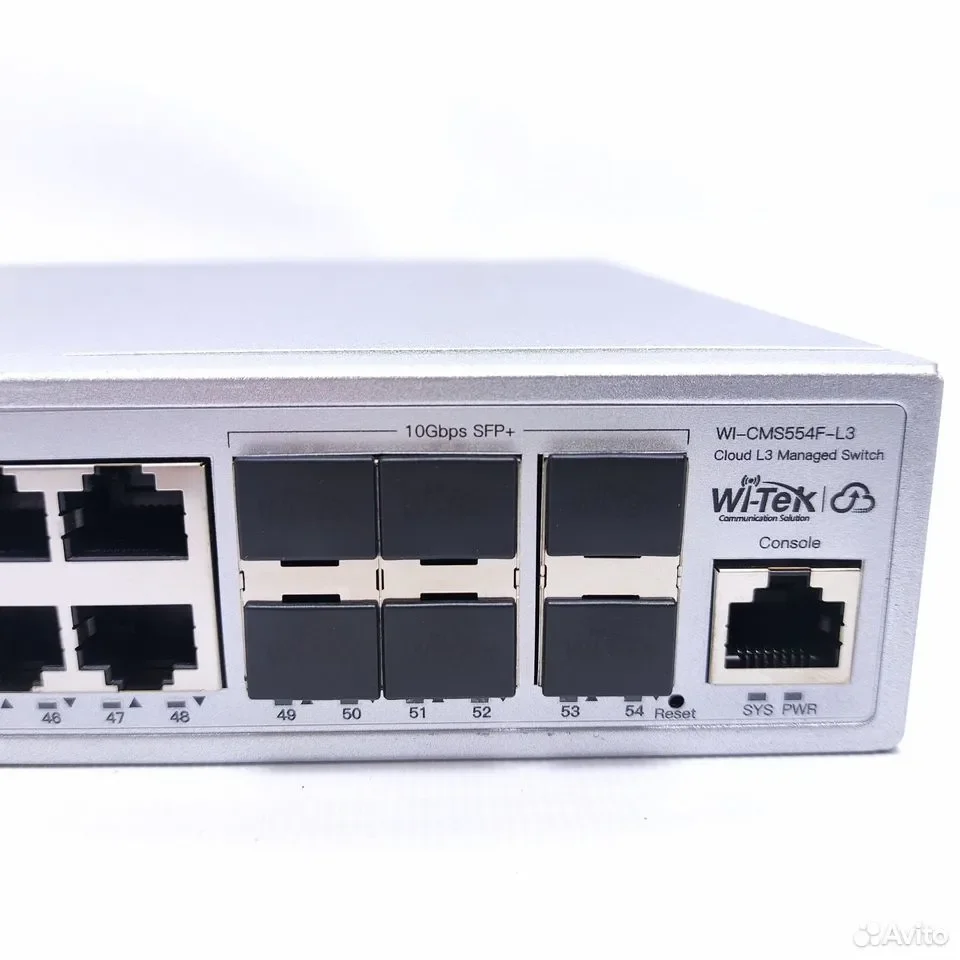 Wi-Tek WI-CMS554F-L3 / управляемый гигабитный L3-коммутатор - миниатюра 5