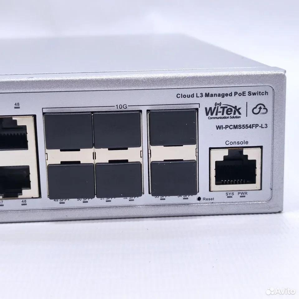 Wi-Tek WI-PCMS554F-L3 / управляемый гигабитный L3-коммутатор - миниатюра 6