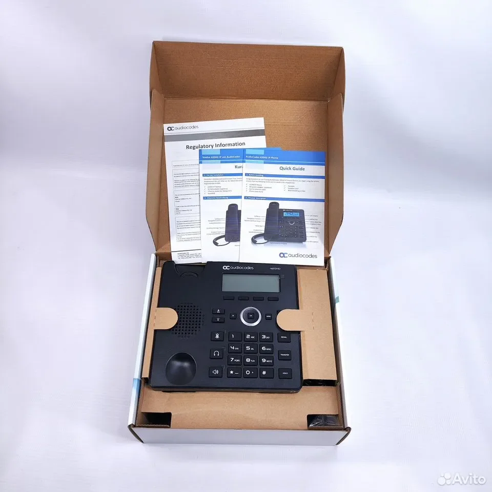 Audiocodes 420HD IP Phone / стационарный IP-телефон / 420HDG - миниатюра 6