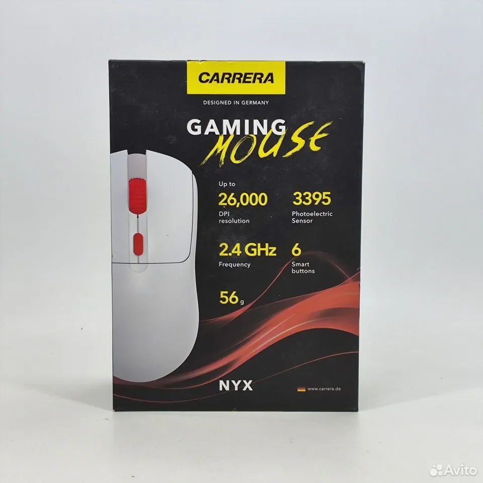 Carrera NYX CRX205, белый / Игровая беспроводная мышь - миниатюра 3
