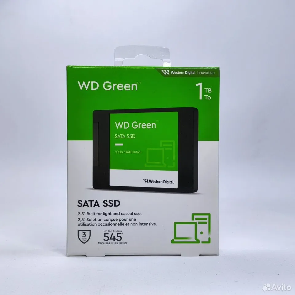 Western Digital SSD Green 1tb / 545/385mbs / WDS100T3G0A - миниатюра 2