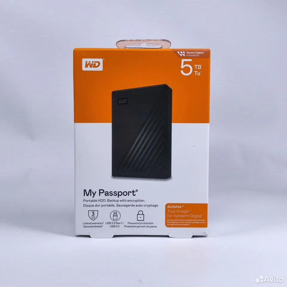 Western Digital My Passport 5TB	/ WDBPKJ0050BBK-WESN - миниатюра 3