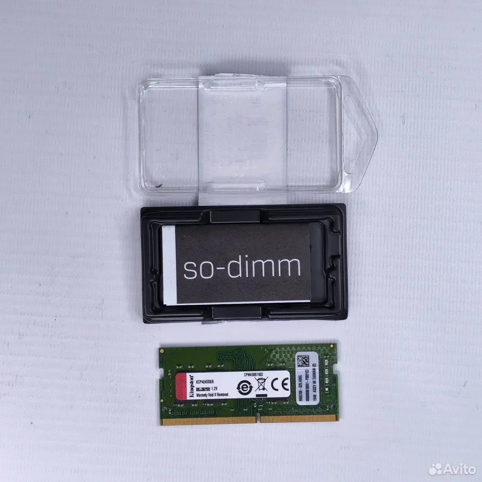 DDR4 2400 sodimm Kingston 8Гб / CL17 / KCP424SS8/8 - миниатюра 4