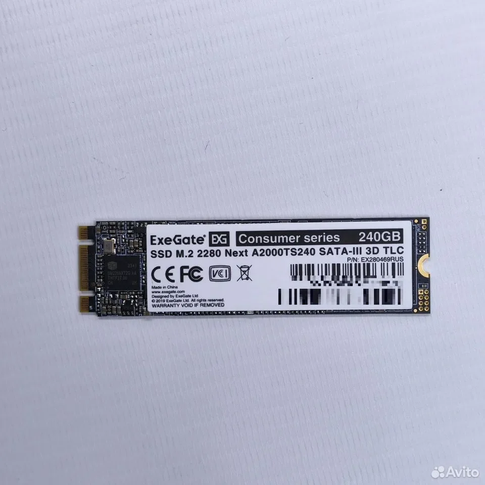Exegate Consumer 240gb m2 SATA / 550/520mbs / A2000TS240 / EX280469RUS - миниатюра 4