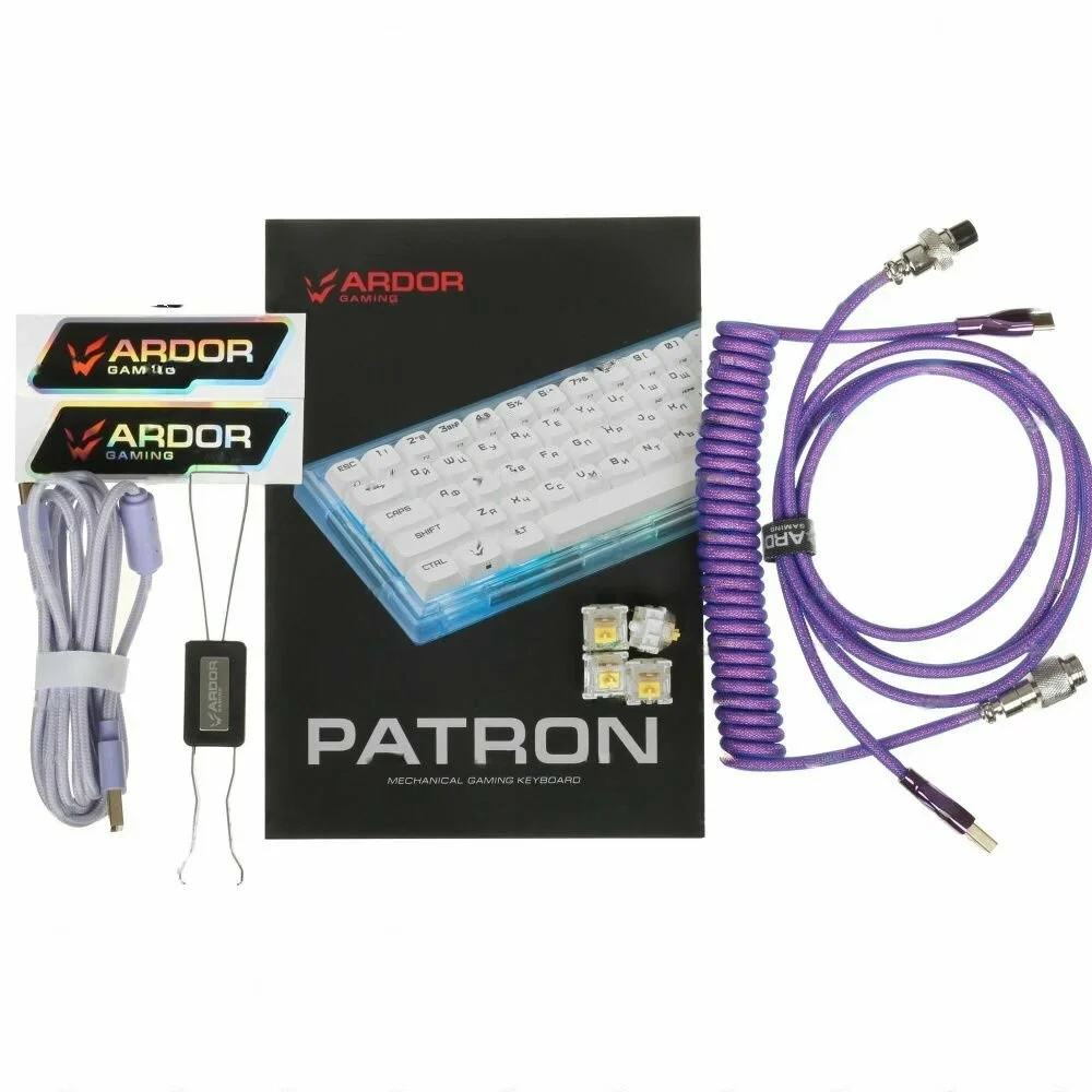 ARDOR GAMING Patron, фиолетовый / механическая Gateron Yellow Pro / AG-ZD-Pa67GY-C-HS-G-Sub - миниатюра 3