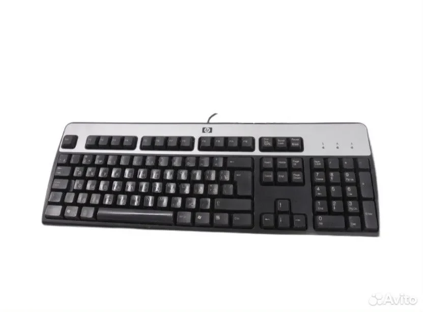 HP KB-0133 PS/2, серебро / клавиатура проводная / 265987-258 - миниатюра 2