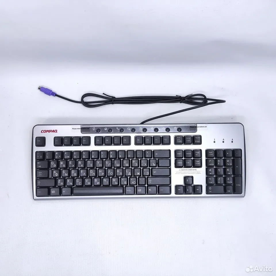 HP KB-0133 PS/2, серебро / клавиатура проводная / 265987-258 - миниатюра 5