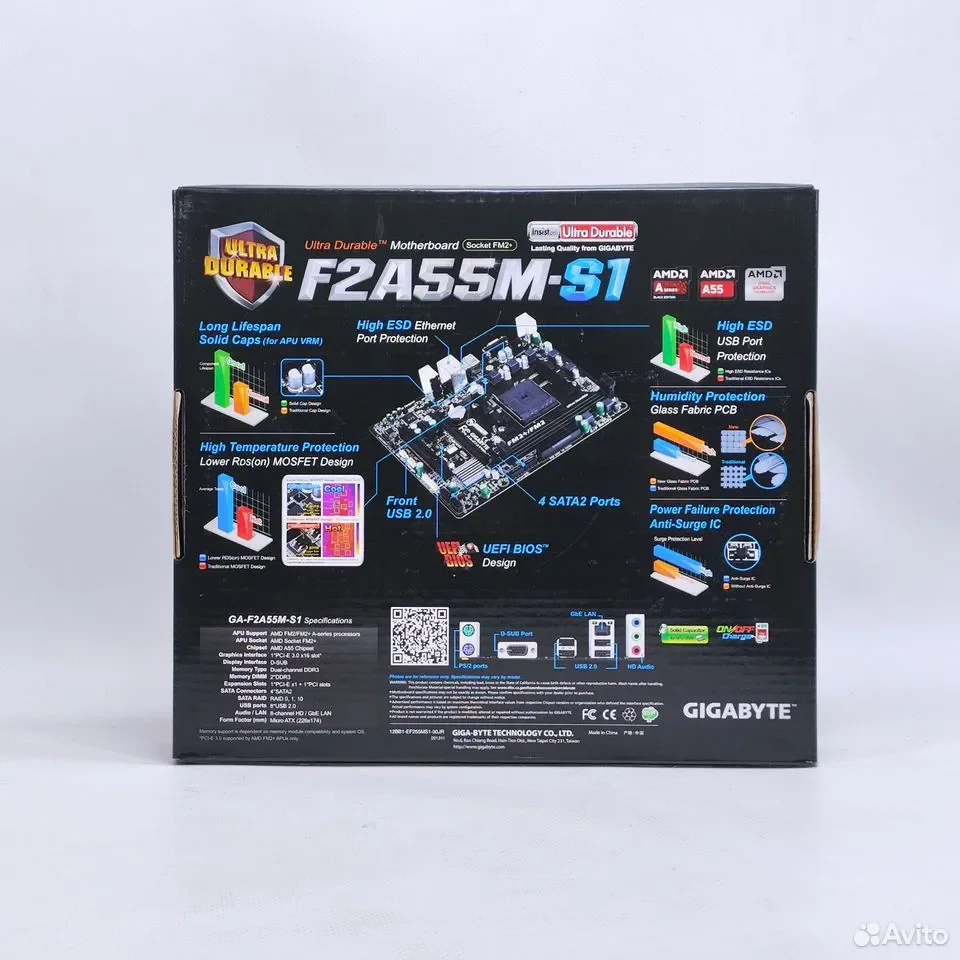 Gigabyte GA-F2A55M-S1 / microATX, FM2 - миниатюра 3