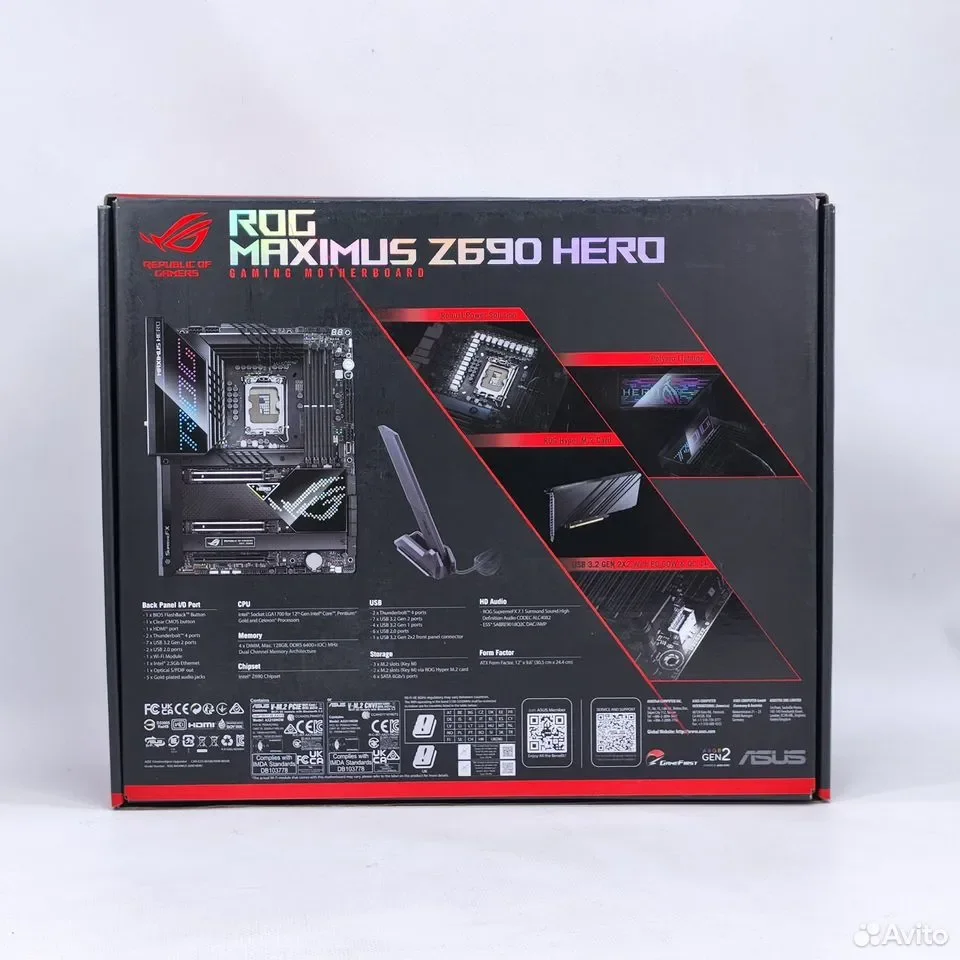 ASUS ROG Maximus Z690 Hero / ATX, LGA1700 / 90MB18E0-M0EAY0 - миниатюра 4
