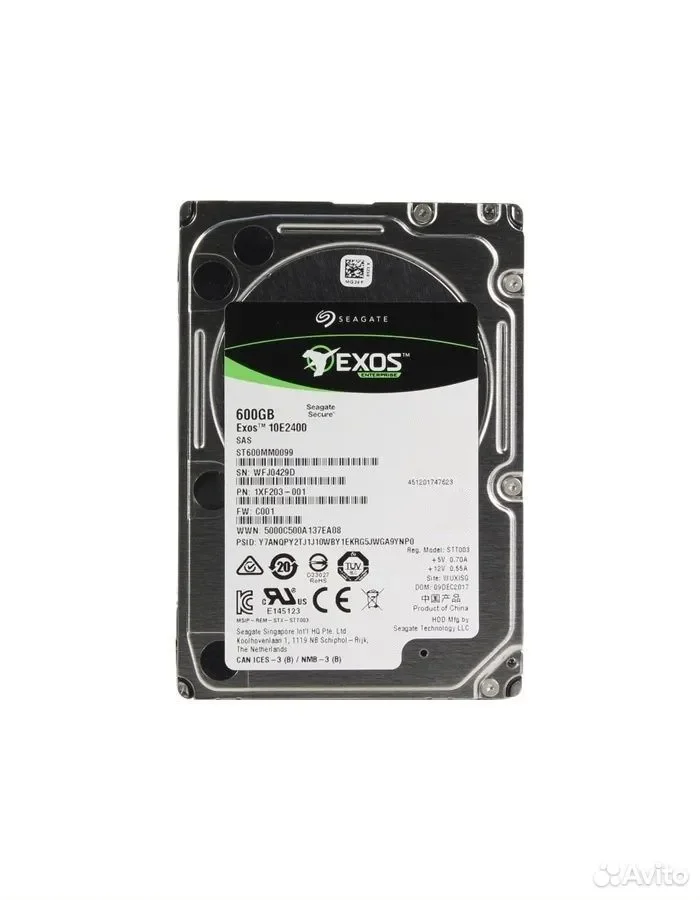Seagate EXOS 10E2400 600GB SAS / 10000rpm, 256mb / ST600MM0099 - изображение 1