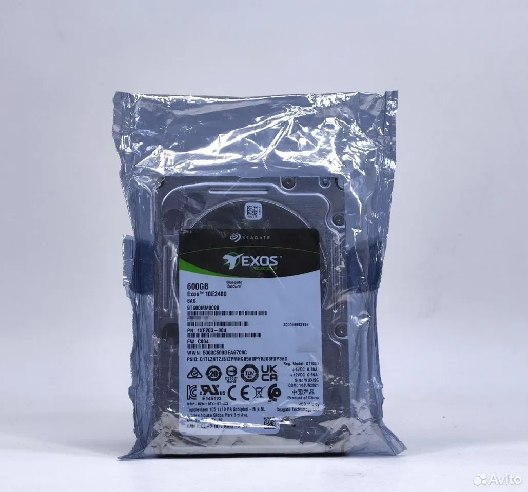 Seagate EXOS 10E2400 600GB SAS / 10000rpm, 256mb / ST600MM0099 - миниатюра 2