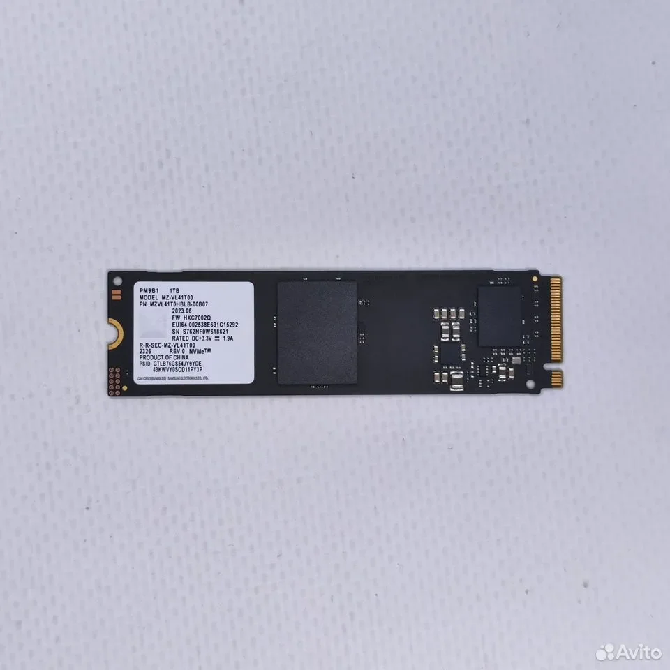 Samsung PM9B1 1tb OEM / 3600/3000mbs / MZ-VL41T00 / MZVL41T0HBLB-00B07 - миниатюра 3