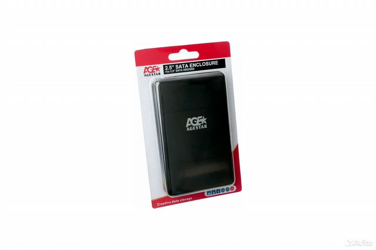 AgeStar 3UBCP3C, черный / USB 3.0 / Внешний корпус для HDD/SSD 2.5" / 3UBCP3C-BLACK - миниатюра 2