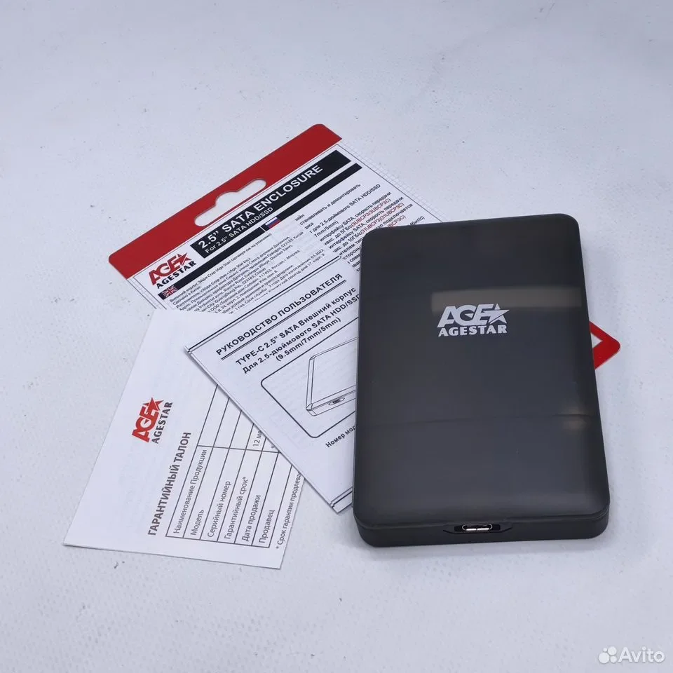 AgeStar 3UBCP3C, черный / USB 3.0 / Внешний корпус для HDD/SSD 2.5" / 3UBCP3C-BLACK - миниатюра 7
