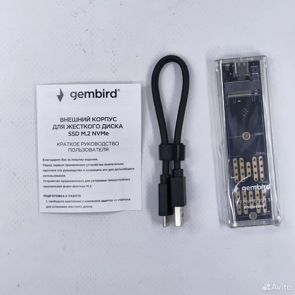 Gembird EEM2-NVME-2 / Корпус для SSD M.2 - миниатюра 9