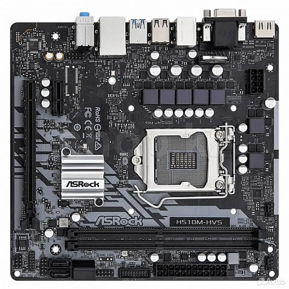 ASRock H510M-HVS R2.0 / microATX, LGA1200 / 90-MXBGT0-A0UAYZ - миниатюра 2