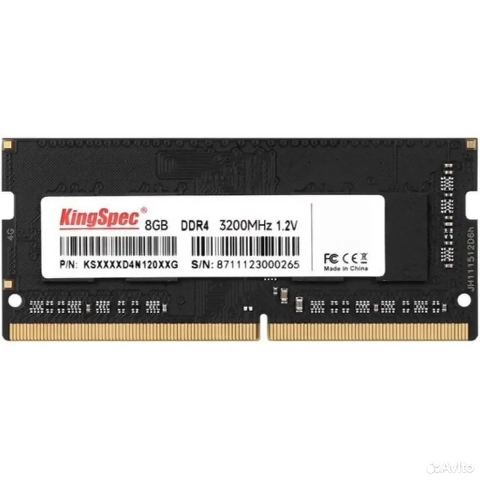 DDR4 3200 8gb SODIMM Kingspec / CL17 / KS3200D4N12008G - изображение 1