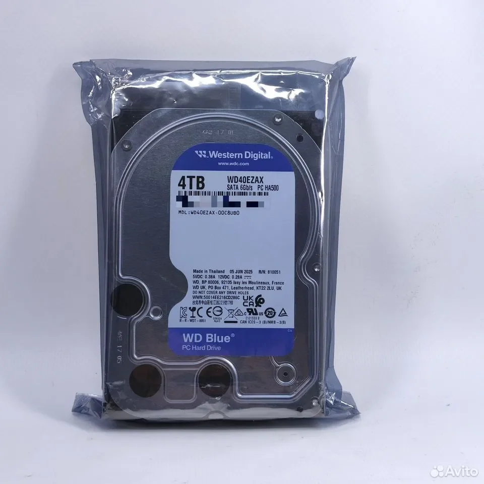 Western Digital Blue 4TB / 5400rpm, 256Mb / WD40EZAX - миниатюра 2