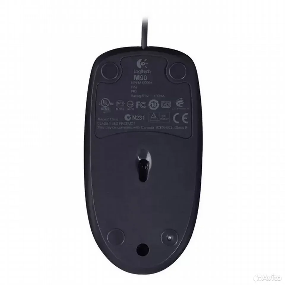 Logitech M90, черный / Мышь проводная / 910-001793 - миниатюра 2
