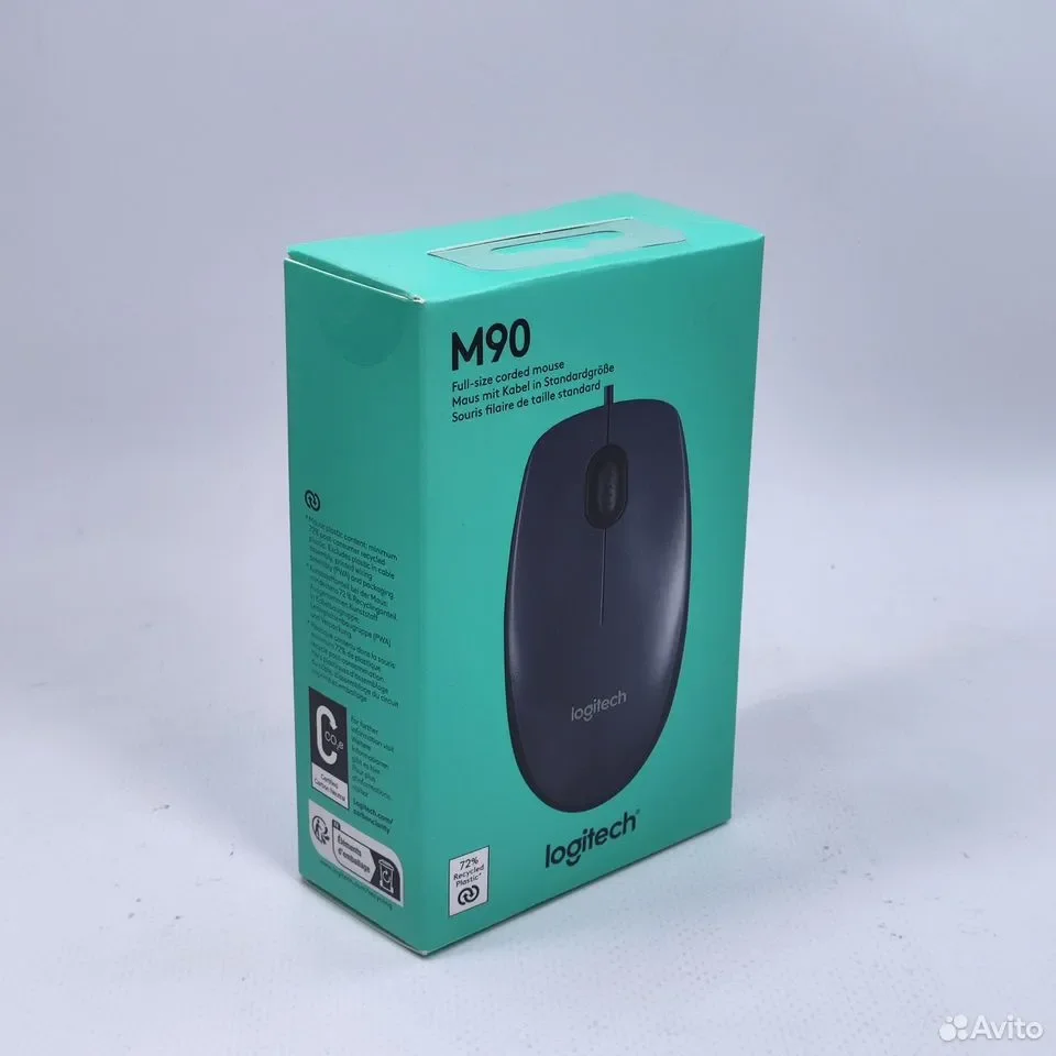 Logitech M90, черный / Мышь проводная / 910-001793 - миниатюра 6
