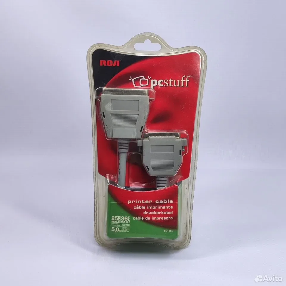 RCA Thomson PC Stuff 5m / 25 PIN male to 36 PIN cent. Male / Кабель LPT / EU1205 - миниатюра 3