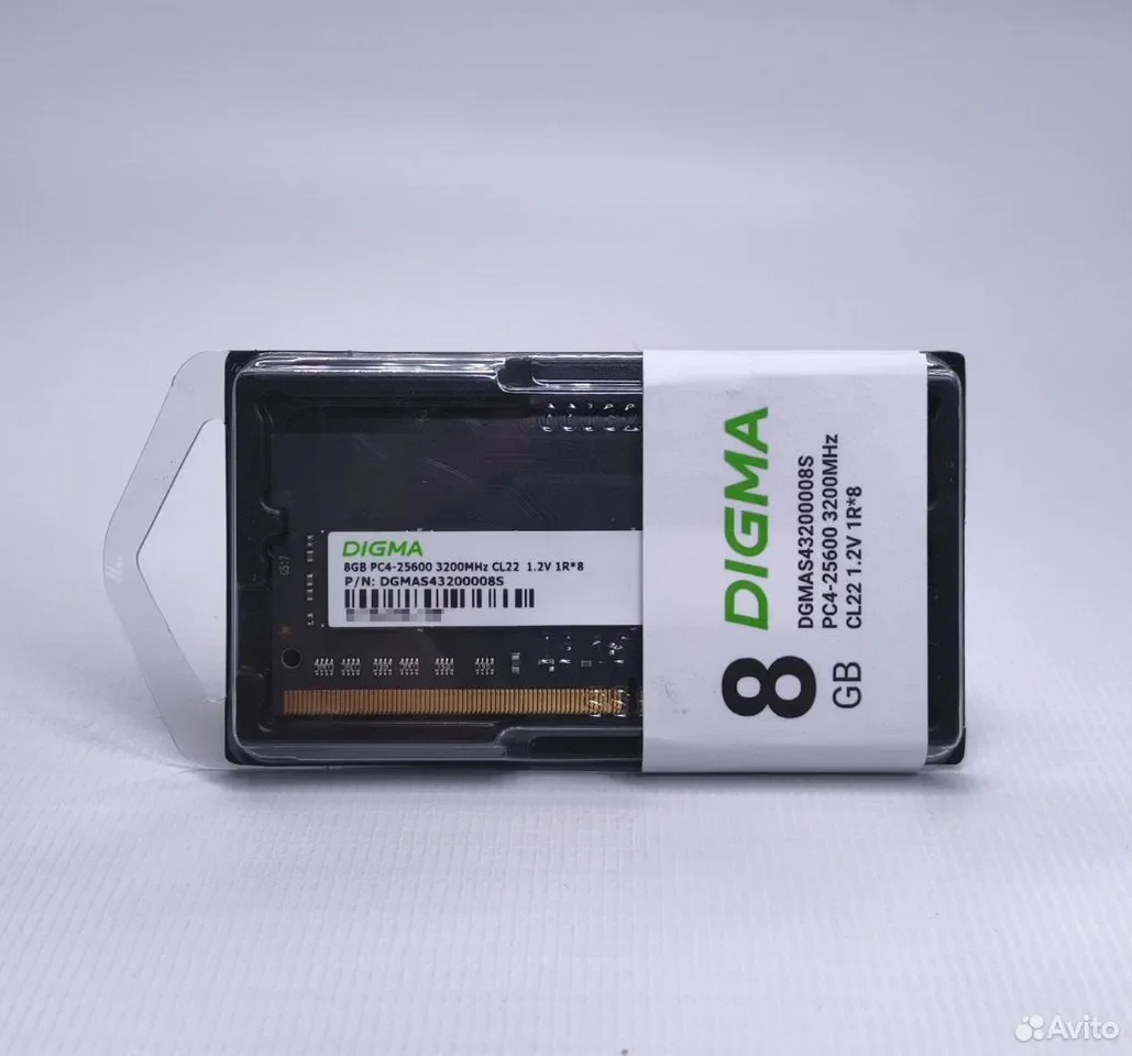 DDR4 3200 8GB SODIMM Digma / CL22 / DGMAS43200008S - миниатюра 2