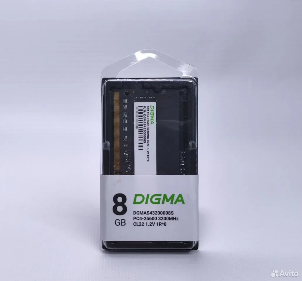 DDR4 3200 8GB SODIMM Digma / CL22 / DGMAS43200008S - миниатюра 3