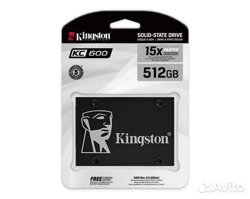 Kingston KC600 512GB / 550/520Mbs / SKC600/512G - миниатюра 3