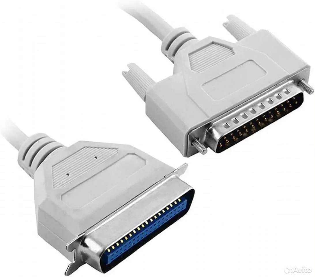 RCA Thomson PC Stuff 3m / 25 PIN male to 36 PIN cent. Male / Кабель LPT / EU1203 - миниатюра 2