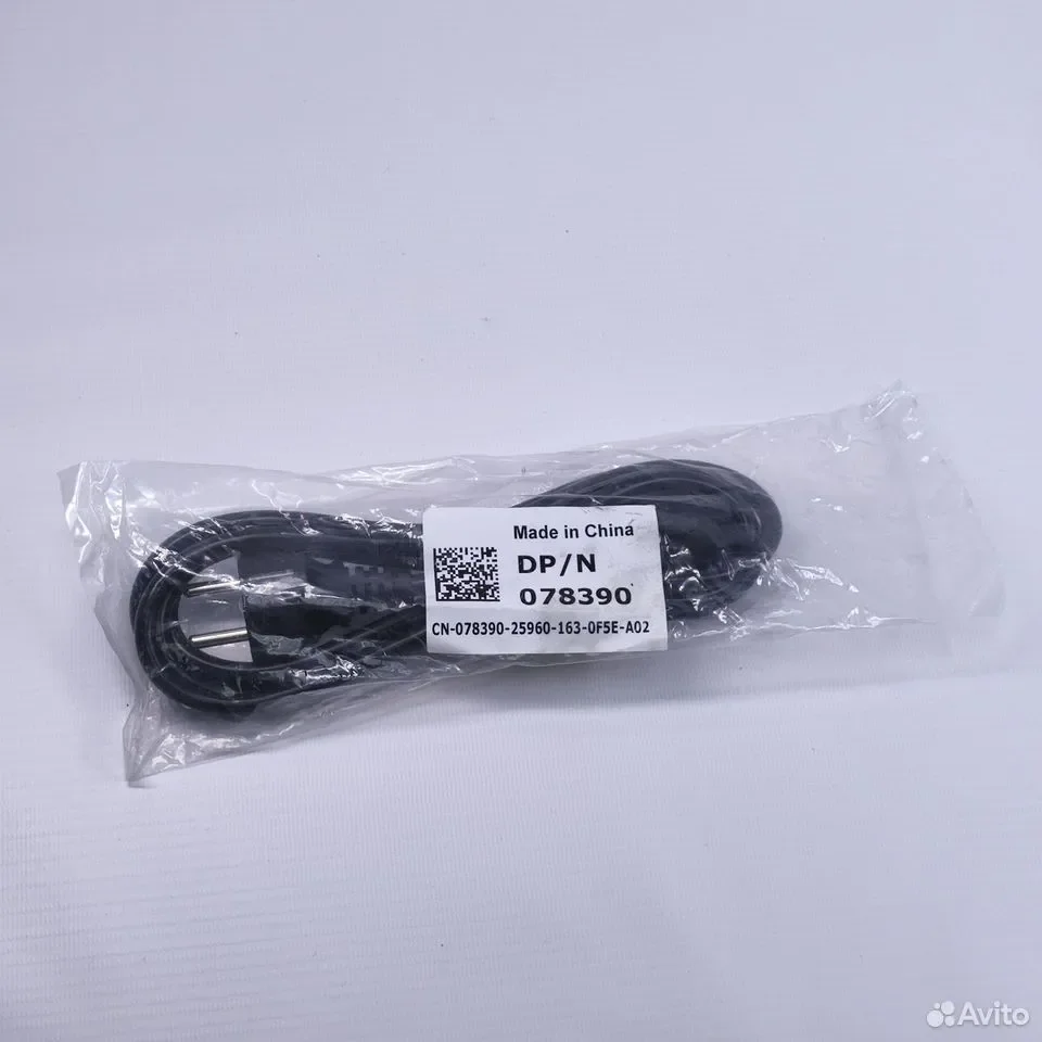Dell DP/N 078390 2m / евровилка CEE 7/7 to IEC C13 / кабель / 078390 - миниатюра 2
