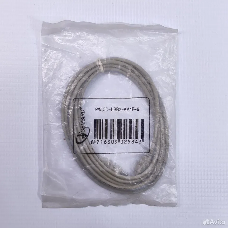 Gembird CC-USB2-AM4P-6 1.8m / USB A plug to mini-USB 4PM / Кабель - миниатюра 3