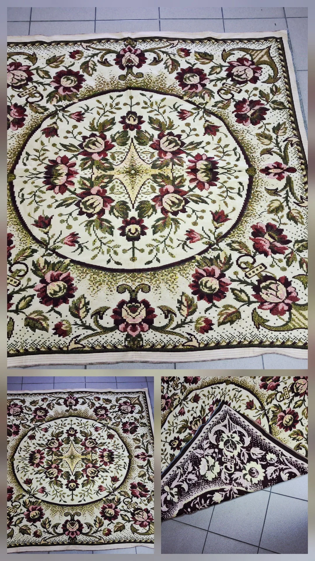 Жаккардовая скатерть СССР - миниатюра 4