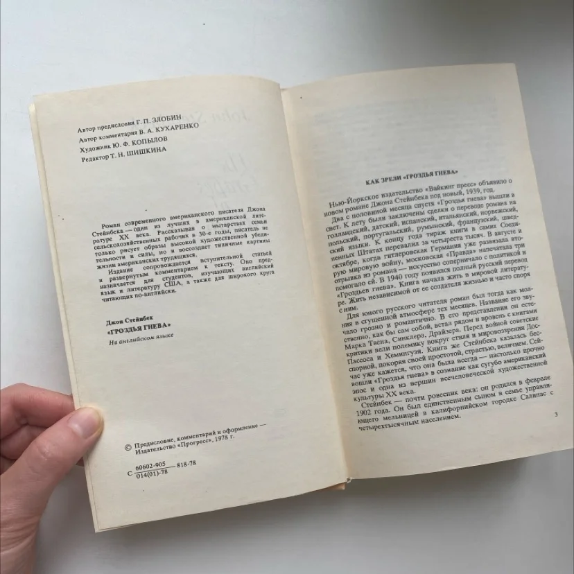 книга Д.Стейнбек «Гроздья гнева» - миниатюра 3