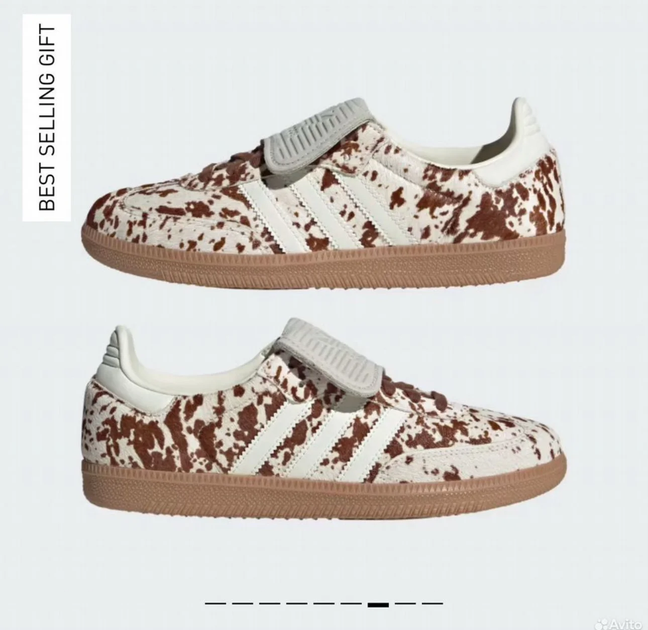 Adidas - COW PRINT SAMBA LONG TONGUE SHOES - миниатюра 5