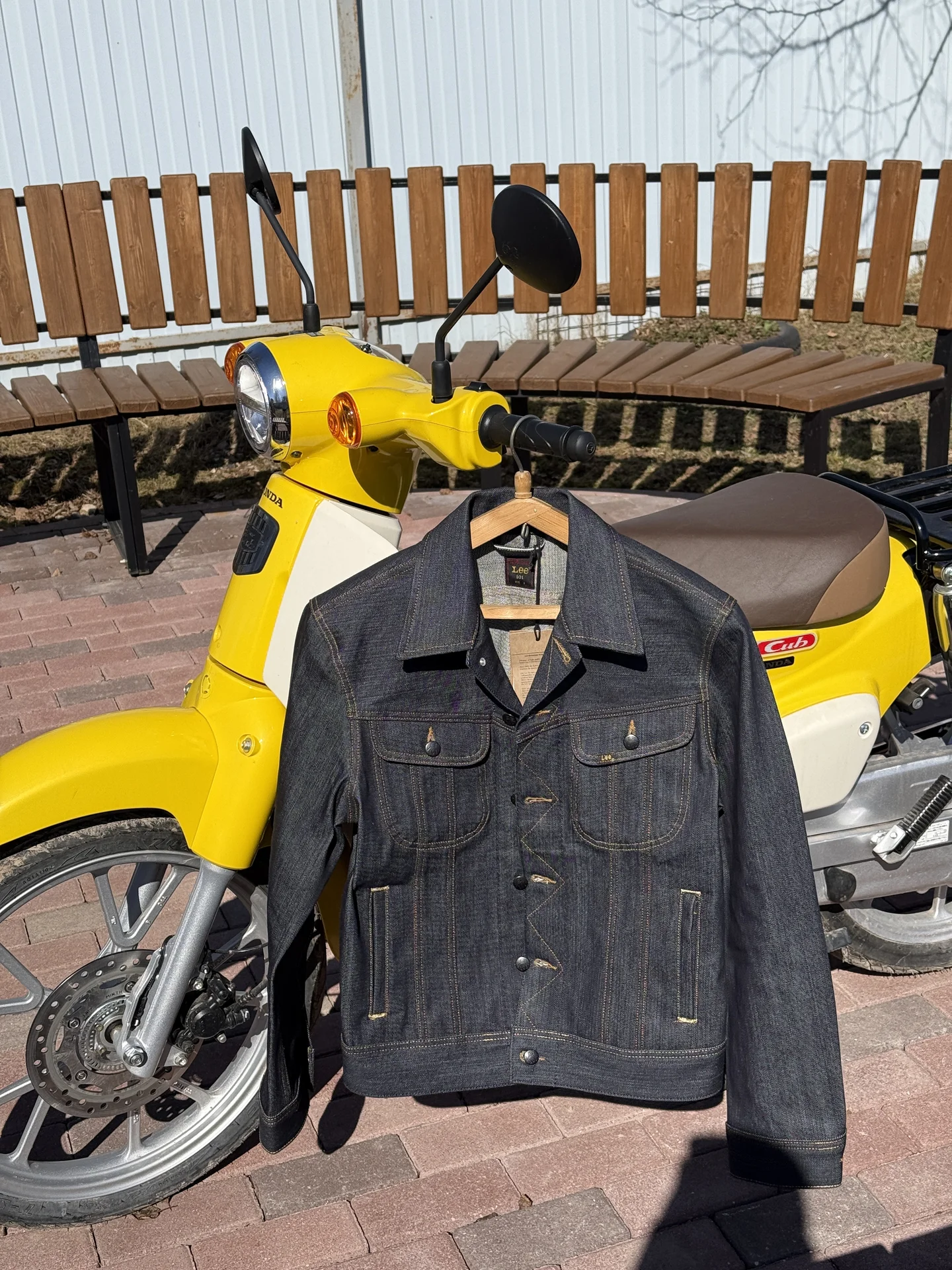 Джинсовая куртка Lee 101 rider jacket dry bly - миниатюра 2
