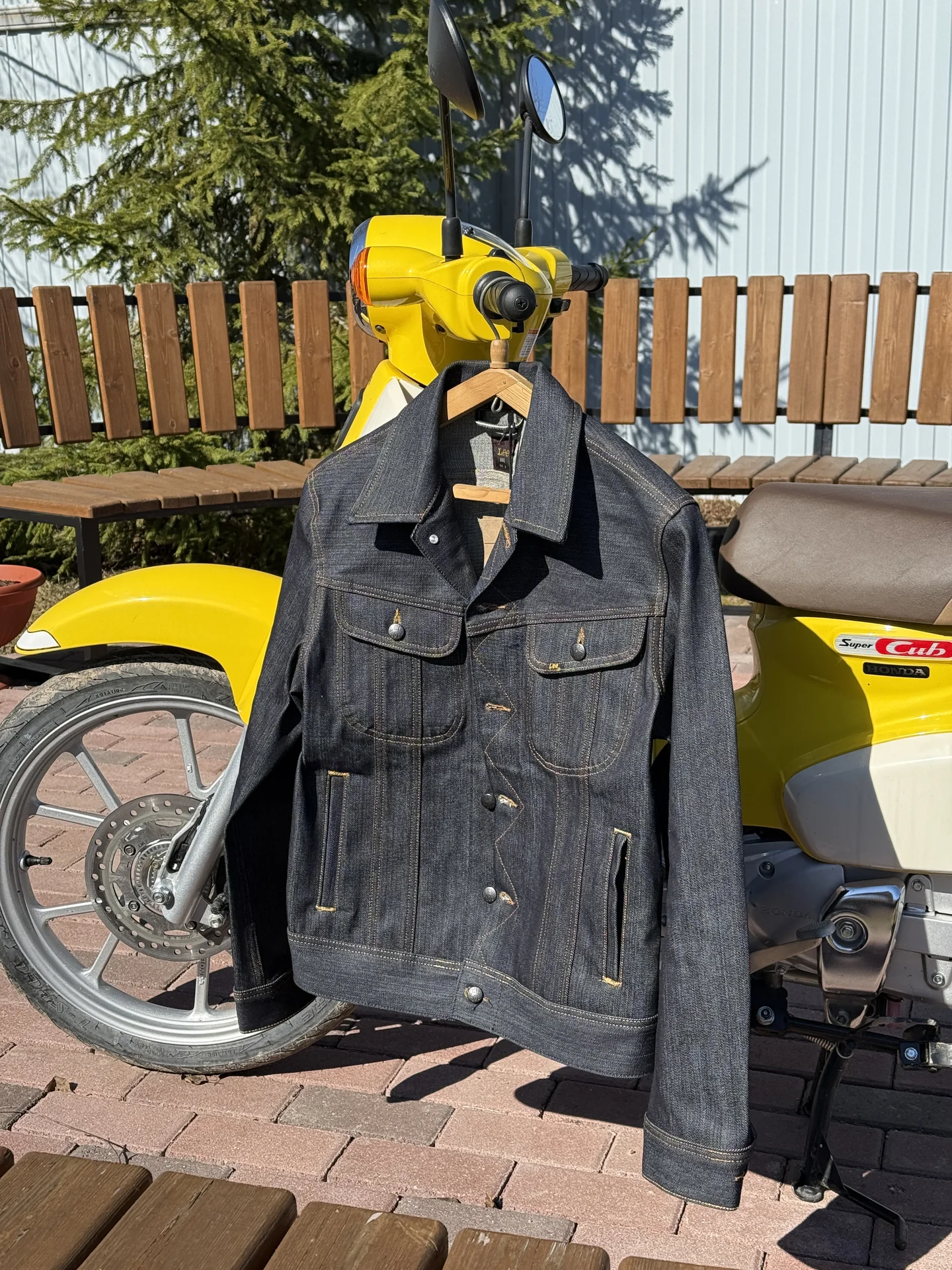 Джинсовая куртка Lee 101 rider jacket dry bly - миниатюра 3