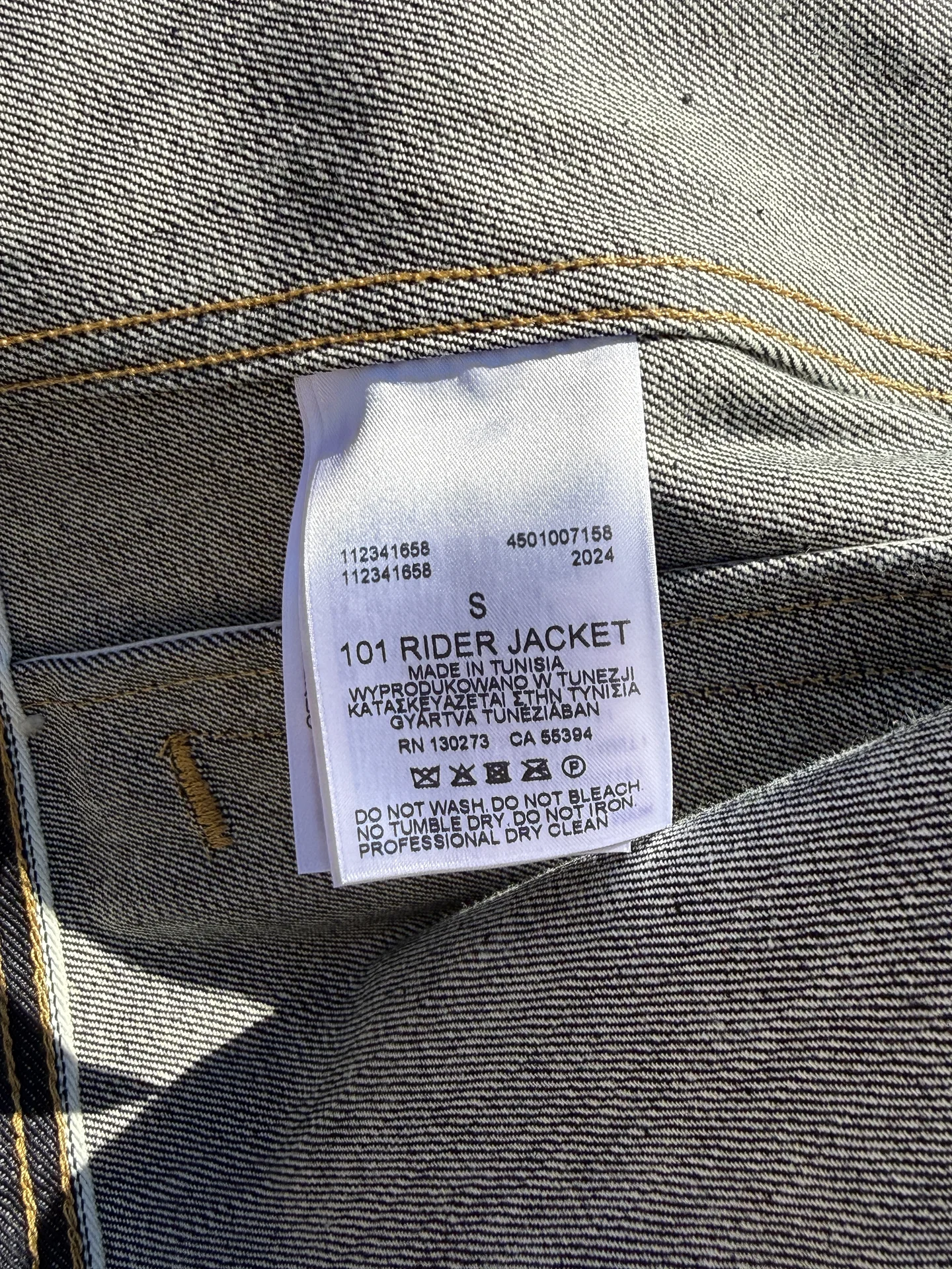 Джинсовая куртка Lee 101 rider jacket dry bly - миниатюра 7