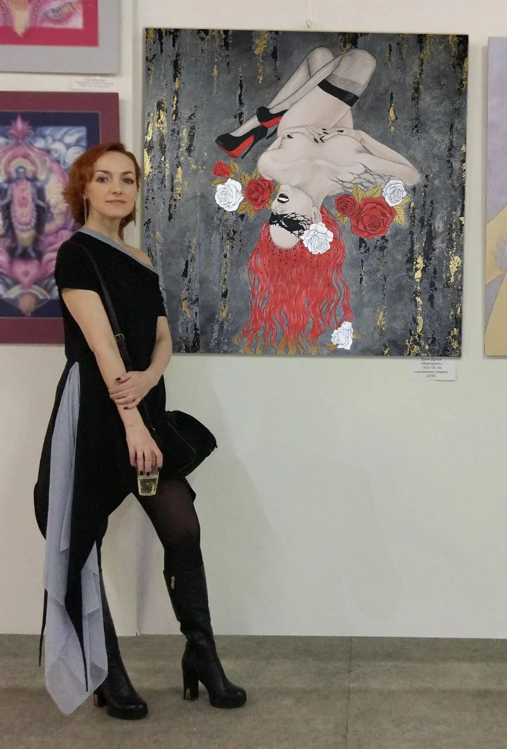 картина "Марго" 100х100см - миниатюра 3