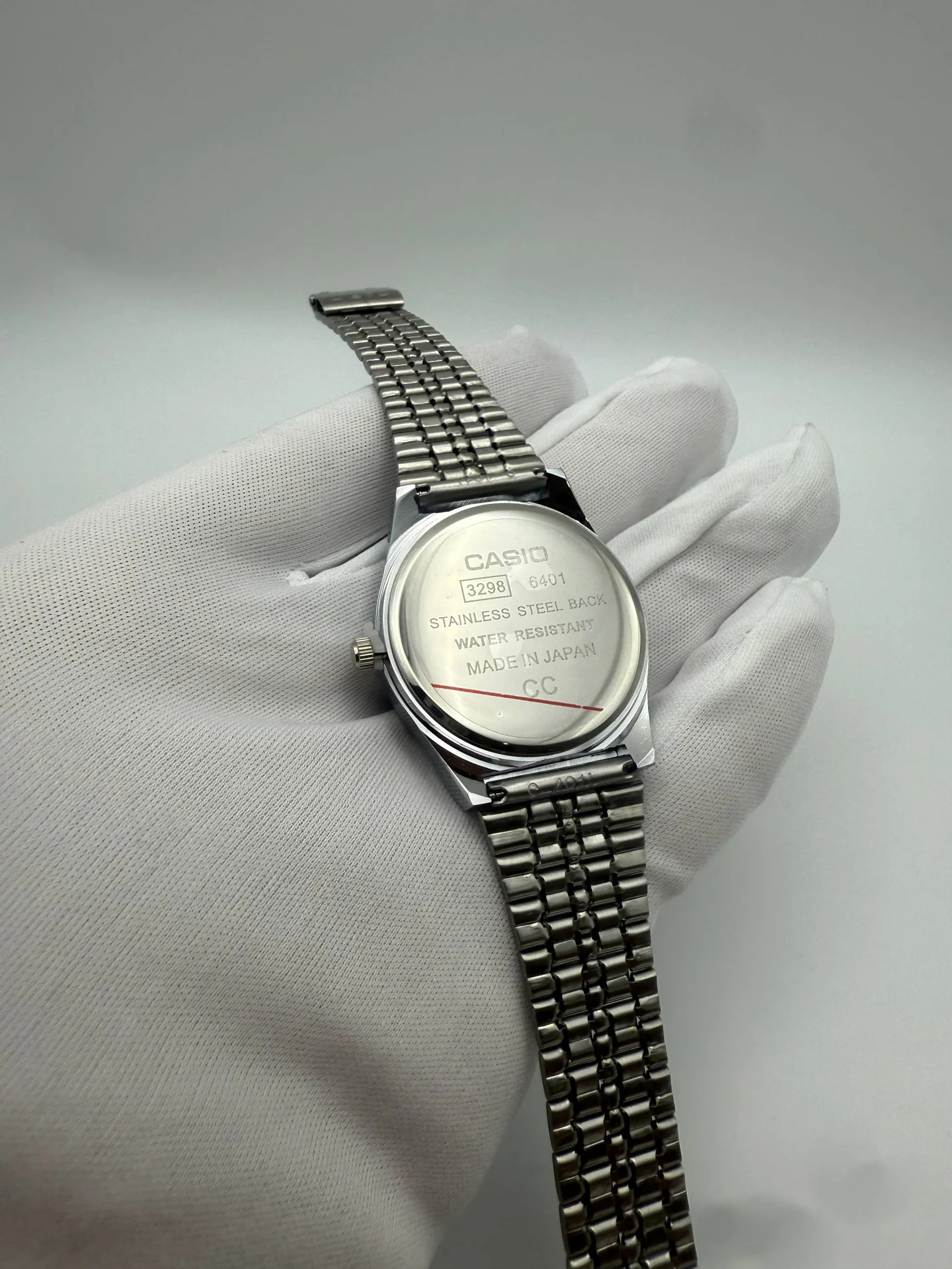 Часы наручные Casio Quartz зеленый циферблат - миниатюра 5