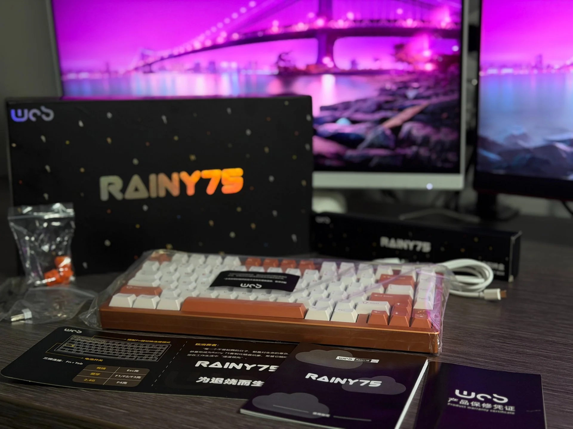 Новинка Клавиатура WOB Rany 75 Оранжевая